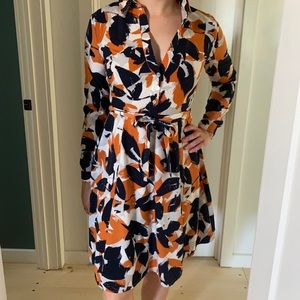 Banana Republic Long Sleeve Button Down Dress sz4